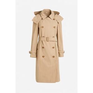 Burberry trench coat/raincoat with detachable hood beige 8